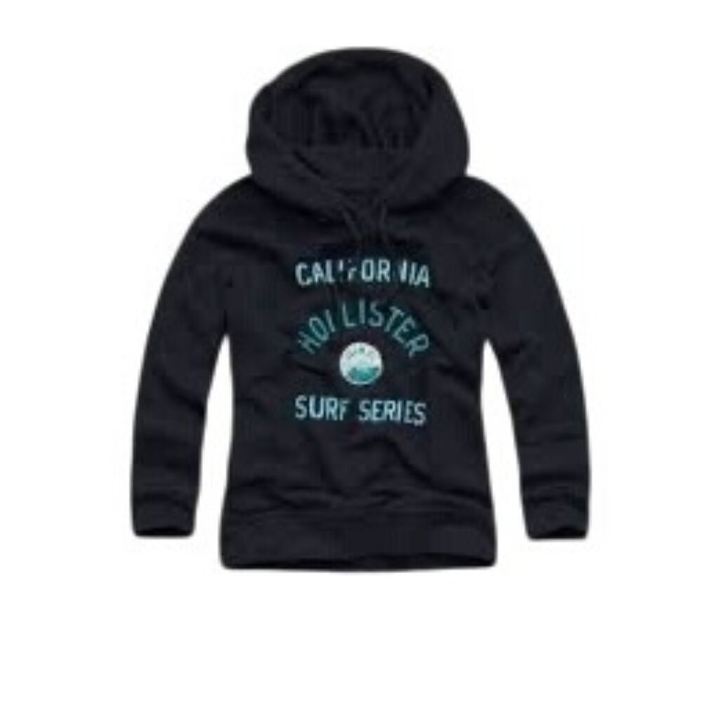 NWT Hollister 2012 Classic Navy Embroidered Surf Logo Hoodie Sweatshirt Jumper - Picture 5 of 6